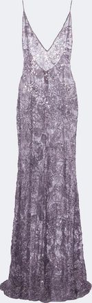New Arrivals Claudie sequined lace gown