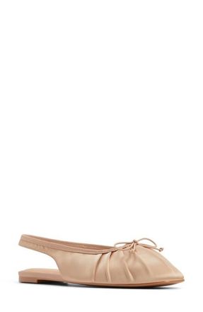 Aldo Arlet Slingback Ballerina Flat in Beige at Nordstrom, Size 7.5