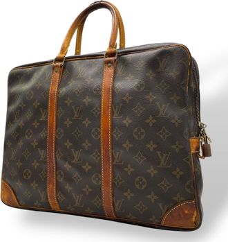 Louis Vuitton Brown Monogram Monogram Briefcase (Pre-Owned)