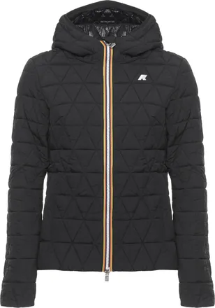 K-Way Black Lil Diamond Quilted Jacket