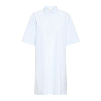 Ichi Washer BD Shirt Dress - Dames - Shirt Kleedjes - Blauw - M - Kleedjes
