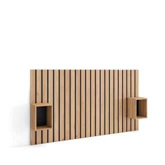 Skraut Home Cabecero efecto madera roble 196x3x107cm