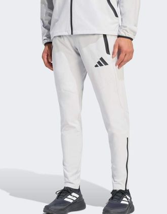 adidas adidas Performance - Tiro - Pantaloni da viaggio grigio chiaro e neri