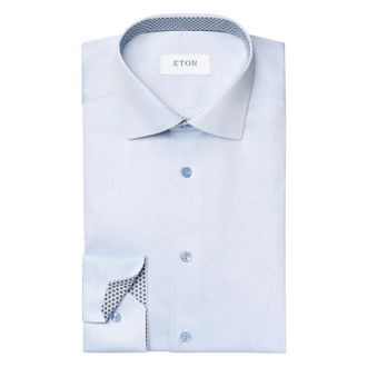 Eton Signature Twill Contemporary Overhemd - Heren - Zakelijke Overhemden - Blauw - 6XL - Katoen - Overhemden