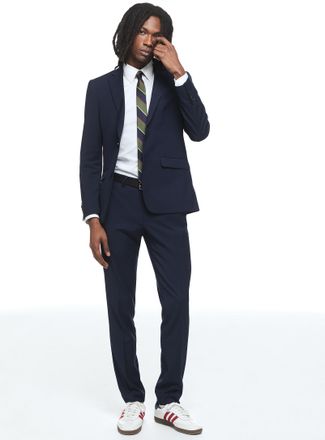 Soul of London Mens Twill minimalist suit Slim fit