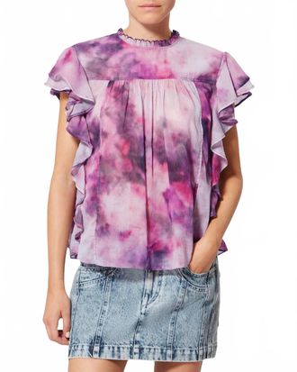 Isabel Marant Daliyane Blouse In Pink