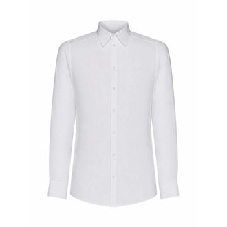 Dolce & Gabbana Formal Shirts, male, White, Size: 2XL Dolce & Gabbana Shirts