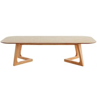Miliboo Miliboo - Mesa De Centro Rectangular N&oacute;rdica De Madera Clara 150 Cm Juke