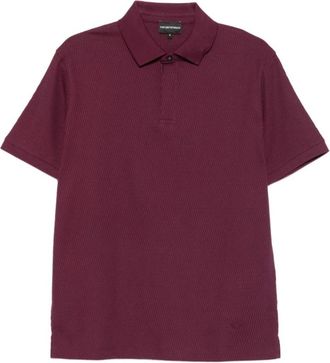 Emporio Armani Polo Shirt van Katoen - Heren - Polos - Rood - M - Katoen - Tops