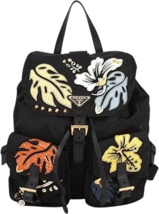Prada Pre-owned Vintage Rugzak - Dames - Vintage Rugzakken - Zwart - ONE Size - Leer - Vintage