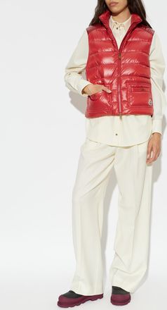 Moncler Quilted Vest Frelon, Womens, Red