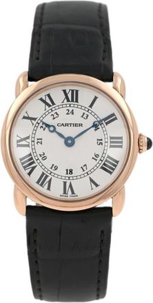 Cartier Pre-owned Cartier Ronde Louis Cartier Silver Grained Dial Ladies Watch W6800151