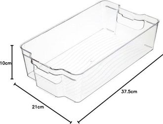 OEM Caja De Almacenamiento Con Asa - Contenedor De Pl&aacute;stico Extragrande - Transparente