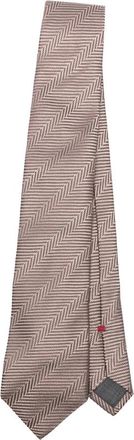 Brunello Cucinelli Herringbone Silk Tie