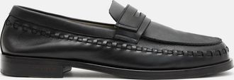 AllSaints Mens Cow Leather Sammy Leather Loafer Shoes, Size: UK 12/US 13/EU 46