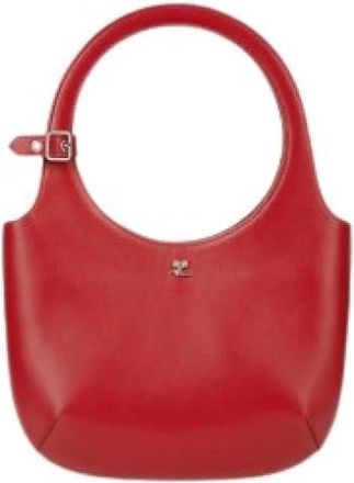 Courr&egrave;ges Dames, Tassen, Rood, Maat: ONE Size Leer