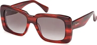 Max Mara MM0091 GLIMPSE3 68B Womens Sunglasses Red Size 53