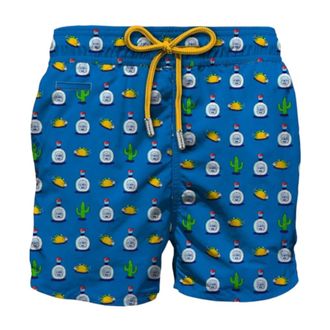 MC2 Saint Barth Beachwear, male, Blue, Size: S Short Swimwear for Men