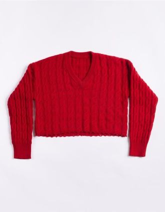 Fortela Cotton Knit Sweater in Red at Nordstrom, Size Small Eu