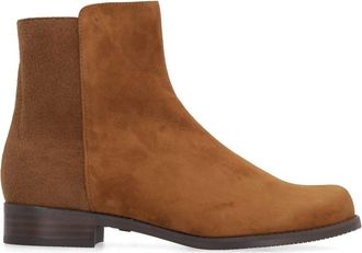 Stuart Weitzman Womens Easyon Reserve Suede Neoprene Ankle Boots In Cappuccino