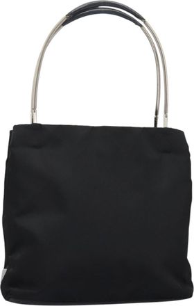 Prada Re-Nylon Black Synthetic Tote Bag (Pre-Owned)