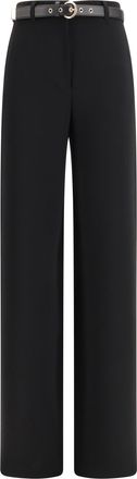 Max Mara Womens Wide-Leg Pants Black Triacetate Tops Top