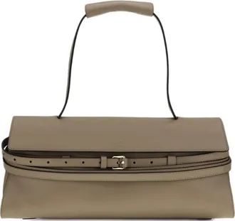 Moschino Elongated Nappa Leather Handbag With Belt Detail