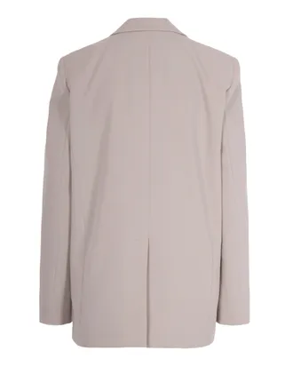 Pinko Womens Blazer Deddy Grey Grey-Dove Outer Fabric: Polyester Jacket Grey/dove