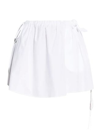 Blumarine floral-appliqué mini skirt - White