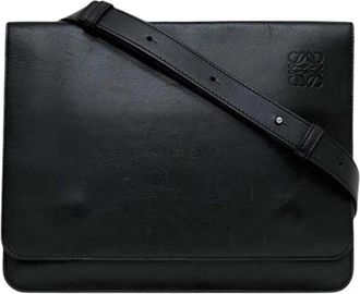 Loewe Pre-owned Schoudertas - Dames - Vintage Schoudertas - Zwart - ONE Size - Leer - Vintage