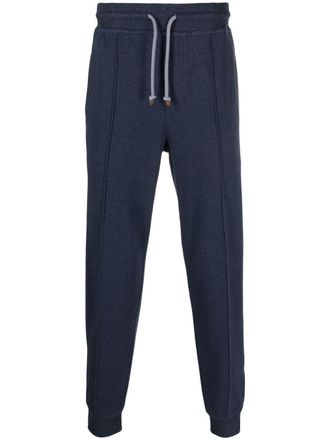 Brunello Cucinelli Pantaloni sportivi con coulisse - Blu