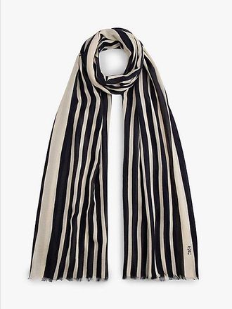 Tommy Hilfiger Bufanda rectangular Chic con monograma TH