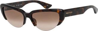 Alexander McQueen Zonnebrillen - Dames - Zonnebrillen - Bruin - 57 MM - Accessoires