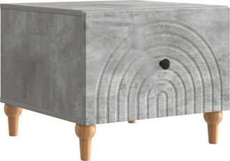 vidaXL Mesa De Caf&eacute; Gris Hormig&oacute;n 49 X 50 X 40 Cm Madera De Ingenier&iacute;a Vidaxl