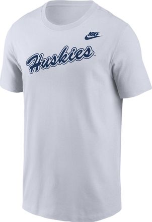 Nike Connecticut Huskies Nike Mens Football T-Shirt in White | M11332P393UCON-WHT