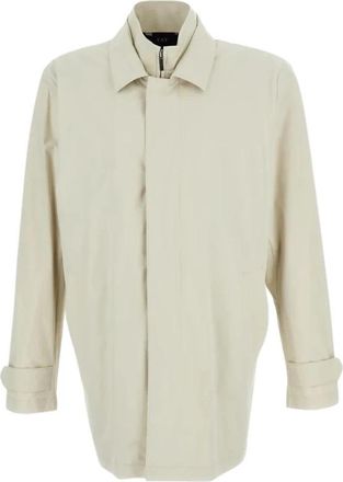 Fay Morning Stretch Coat - Heren - Mantel - Beige - XL - Polyester - Jassen