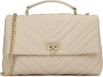 Kazar Gewatteerde tas met klep - Dames - Handtassen - Beige - ONE Size - Leer - Tassen