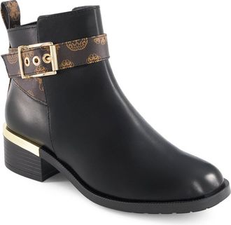 Andrea Womens Fashion Booties with Ankle Buckle 88363