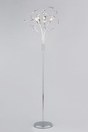 BHS Lila Floor Lamp in Metallic Silver