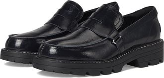 Sorel Revel Ave Loafer Womens Shoes Black/Chalk : 10.5 B - Medium, Leather