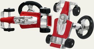 Jan Leslie Red Race Car Cuff Links