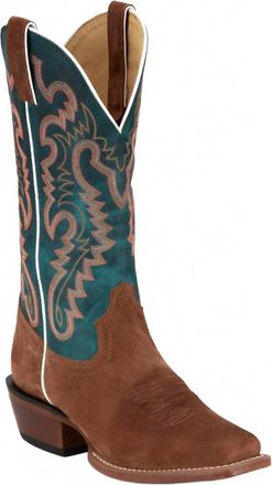 Justin Boots Womens Annie Up Square Toe Boots In Oasis