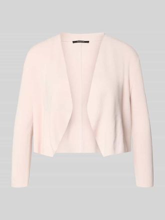 Comma Strickjacke in offener Passform mit 3/4-Arm in Hellrosa, Gr&ouml;&szlig;e L