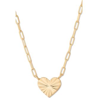 Brook & York Romy Heart Pendant Necklace in Gold at Nordstrom