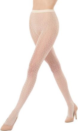 Wolford Daisy Net Tights in Buttercream at Nordstrom, Size X-Small