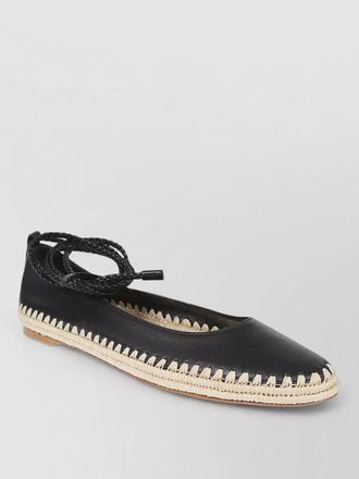 Max Mara leather ballerina shoes