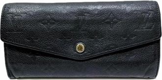 Louis Vuitton Pre-owned Wallets, male, Black, Size: ONE SIZE Pre-owned Portefeuille Curieuse Monogram Empreinte Long Wallet