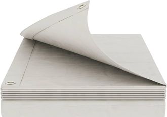 vidaXL Lona Con Ojales Blanco 6 X 10 M 90 Gsm Pe Vidaxl