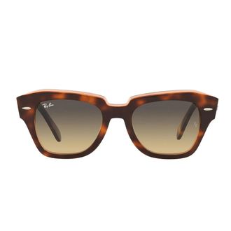 Ray-Ban Sunglasses Rb2186 1324 Bg State Street Brown/Smoky Brown Unisex