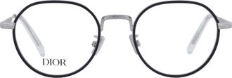 Dior DIORBOTANICAO R2U Demo Round Mens Eyeglasses DM50105U 016 49